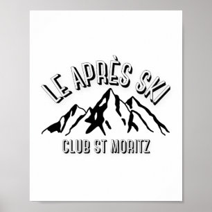 Schweizer Snowboard-Liebe Poster