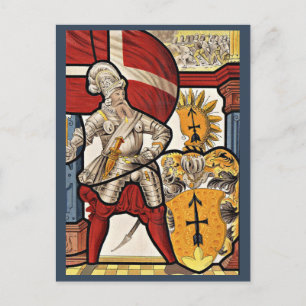 Schweizer Soldat anno 1600 Postkarte