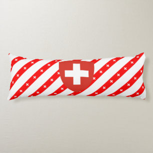 Schweizer stripes Flagge Seitenschläferkissen