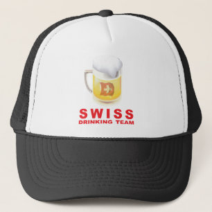 Schweizer trinkendes Team Truckerkappe