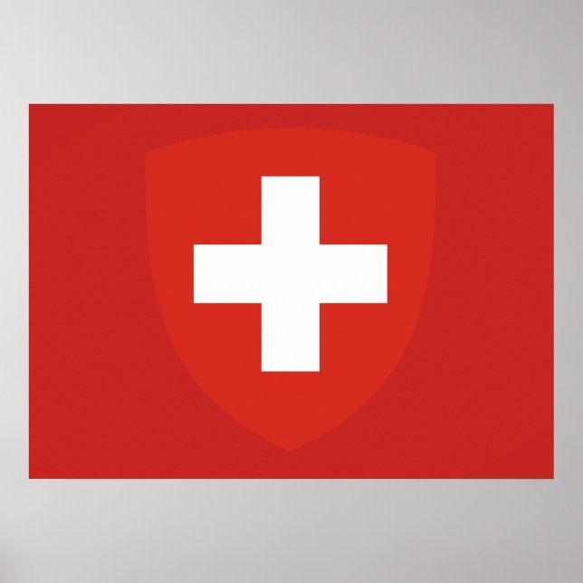 Schweizer Wappen Poster (Vorne)