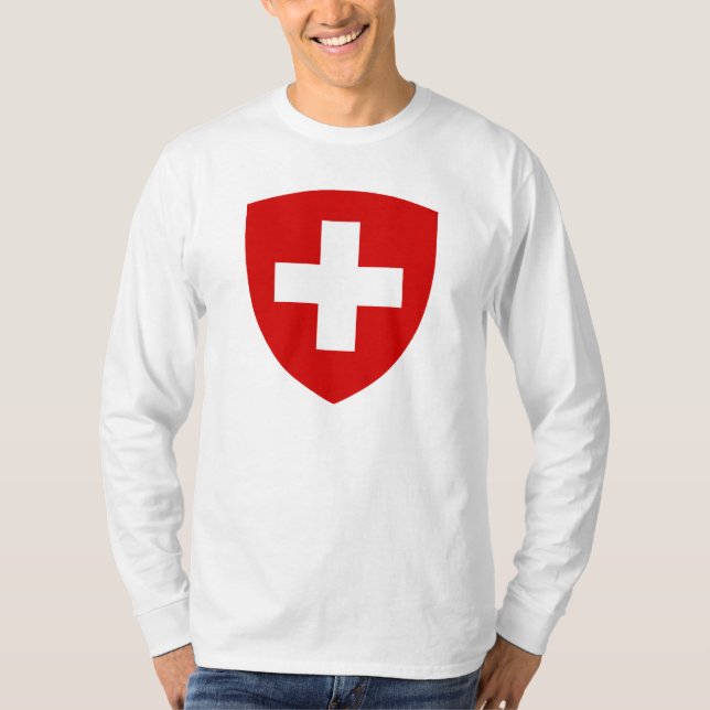 Schweizer Wappen - Schweizer Andenken T-Shirt (Vorderseite)