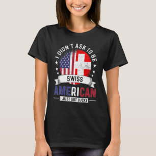 Schweizerisch-amerikanische Länderflaggen Stolz Sc T-Shirt