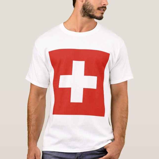 Schweizerische Eidgenossenschaft - Schweizer Flagg T-Shirt (Vorderseite)