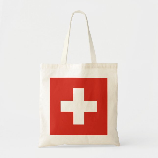 Schweizerische Eidgenossenschaft - Schweizer Flagg Tragetasche (Vorne)