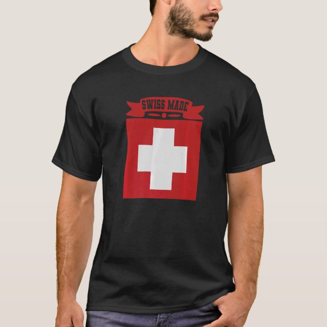 Schweizerische Made Schweiz 1 T-Shirt (Vorderseite)