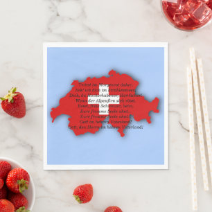 Schweizerischer Nationalfeiertag, Schweiz, Psalm S Serviette