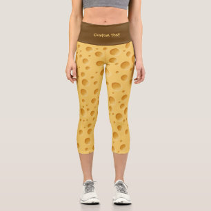 Schweizerisches Käsemuster Capri Leggings