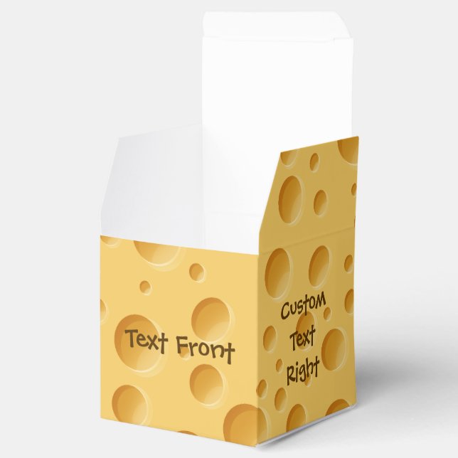 Schweizerisches Käsemuster Geschenkschachtel (Geöffnet)