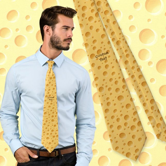 Schweizerisches Käsemuster Neck Tie Krawatte (Von Creator hochgeladen)