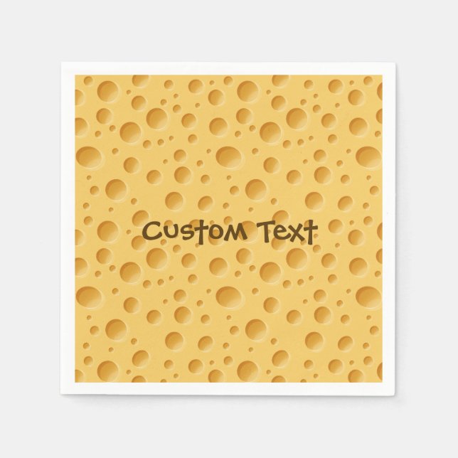 Schweizerisches Käsemuster Serviette (Vorderseite)