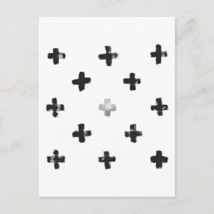 Schweizerisches Kreuzmuster Postkarte