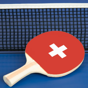 Schweizflagge Tischtennis Schläger