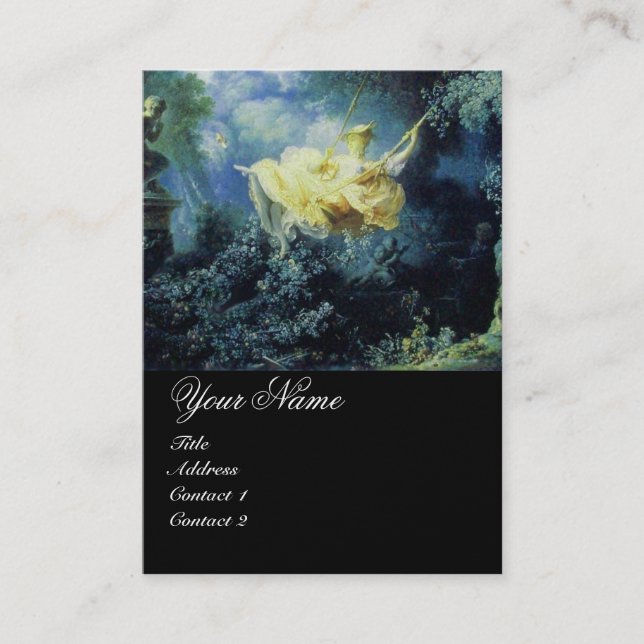 SCHWEIZMONOGRAM, Blaugrün-Gelb-Schwarz Visitenkarte (Vorderseite)