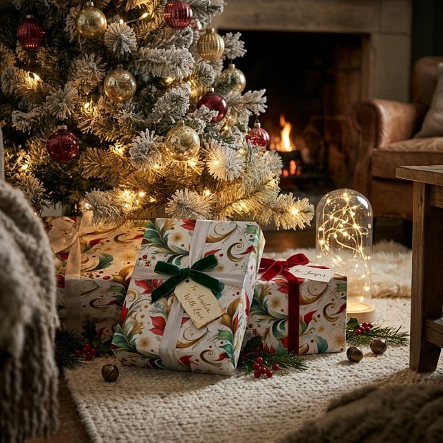 Schwelende Weihnachten Geschenkpapier (Von Creator hochgeladen)