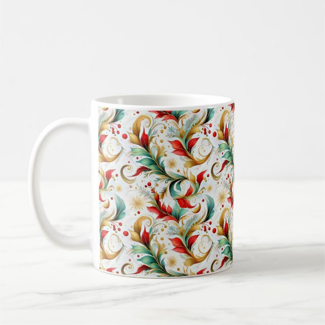 Schwelende Weihnachten Kaffeetasse (Links)
