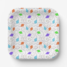 Schwenken Kites Papierplatte