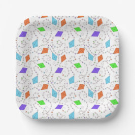 Schwenken Kites Papierplatte Pappteller