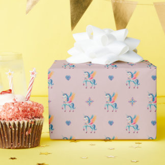 Schwenken von Einhornwickelpapier Geschenkpapier