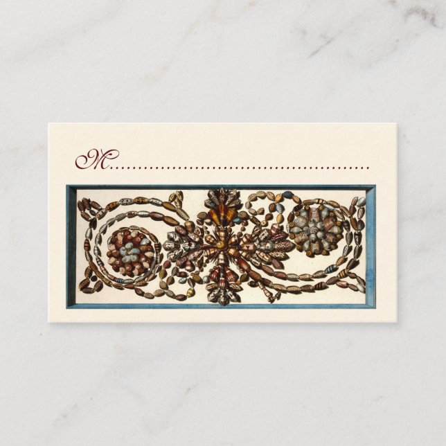 Schwenken von Muscheln Sitzkarten Platzkarte (Vorderseite)