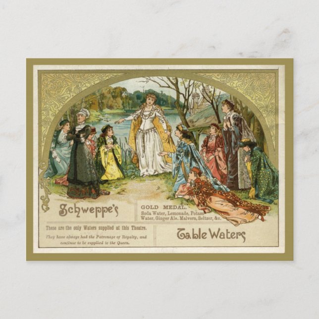 Schweppes Table Waters Postcard Postkarte (Vorderseite)