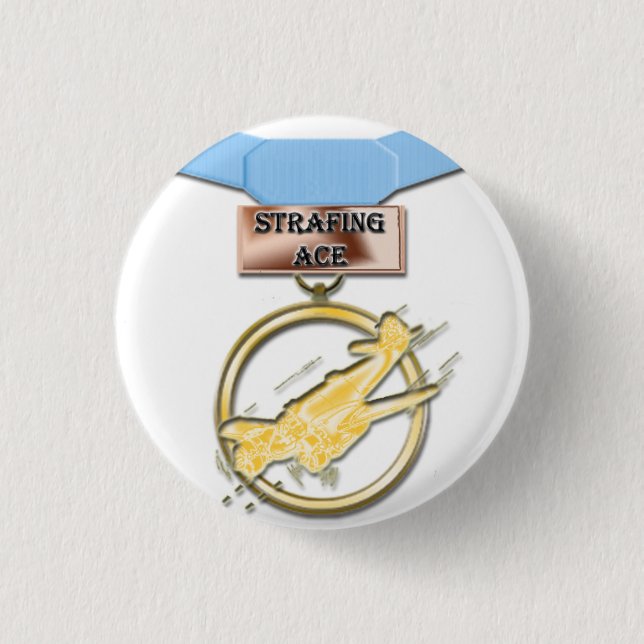 Schwer bombardierender Asmedaillenknopf Button (Vorderseite)
