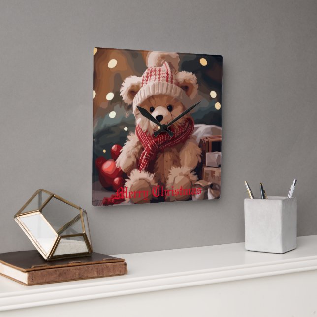 schwer quadratische wanduhr (Büro)