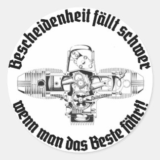 Schwer zu bescheiden Aufkleber