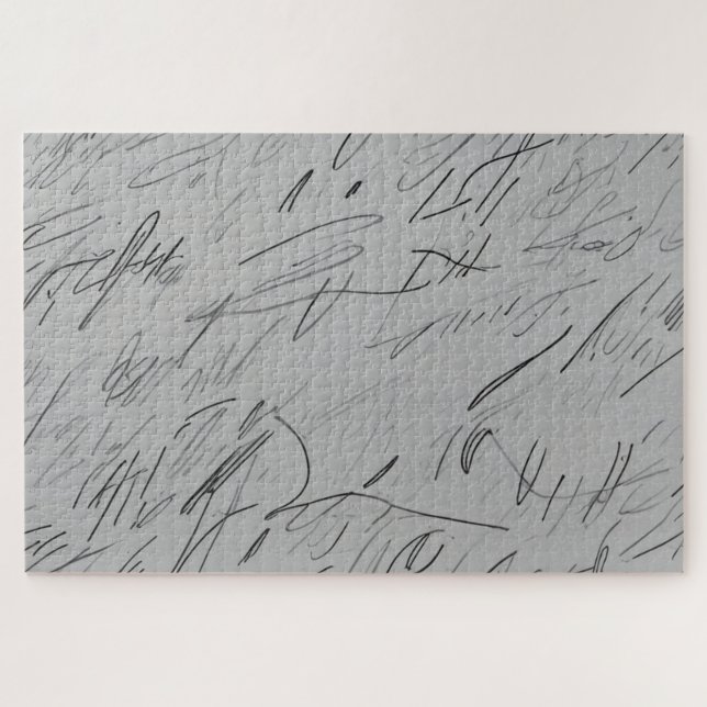 Schwer zu lösen, zufällige Skripte auf Papier Puzzle (Horizontal)