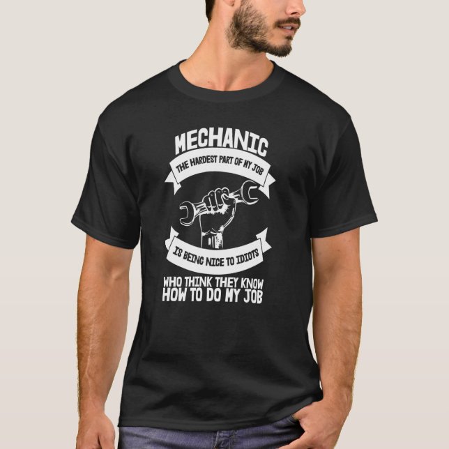 Schwer zu sein Mechanic Diesel Mechanic T-Shirt (Vorderseite)
