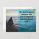 Schwer zu vergessen Zitat Postkarte (Vorne/Hinten)