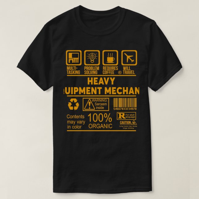 SCHWERE AUSRÜSTUNG MECHANIC NICE DESIGN 2017  T-Shirt (Design vorne)