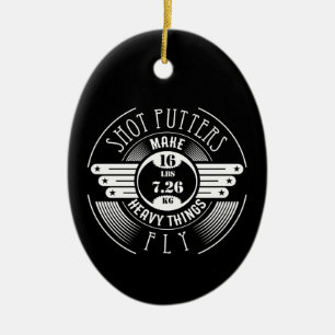 schwere Dinge, die fliegen Keramik Ornament