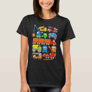 Schwere Fahrzeuge LKW Baumaschinen Monste T-Shirt