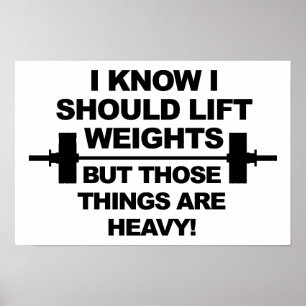 Schwere Gewichte Lustiges Poster