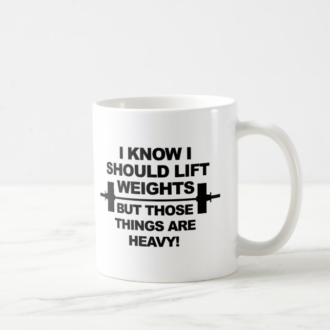 Schwere Gewichts-lustige Tasse (Rechts)