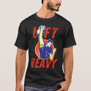 Schwere Kettlebell-Workout-Gym- Gewichte stemmen F T-Shirt
