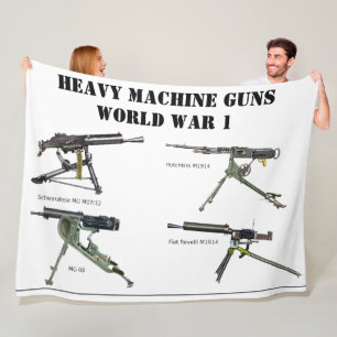 SCHWERE MASCHINENGUNS DES WW1 FLEECEDECKE