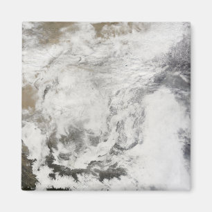 Schwere Schneefälle in der China Magnet