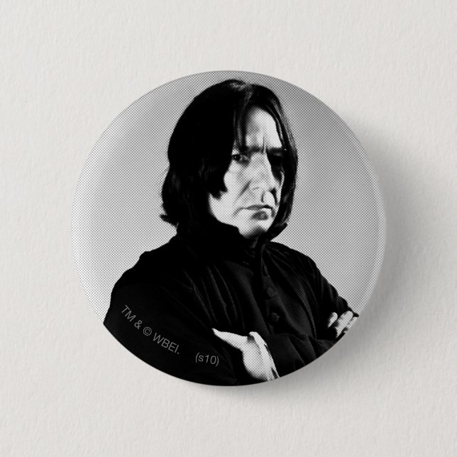 Schwere Snape Arms überquert Button (Vorderseite)