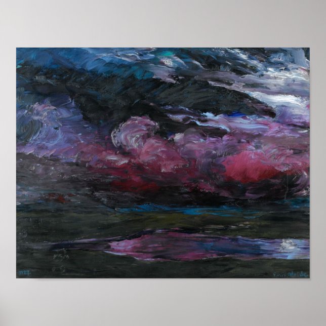Schwere Wolken treiben | Emil Nolde | Poster (Vorne)