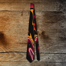 Schwerelosigkeit Abstract Rot Orange und Schwarz