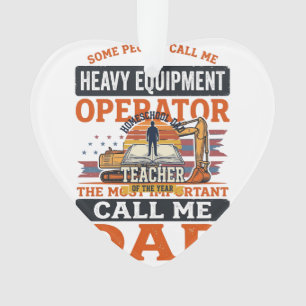 Schwerer-Ausrüstung-Operator-Vater Vintage-Shirt-D Ornament