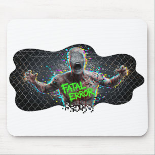 Schwerer Fehler – Glitch Zombie Cyber Horror Mousepad