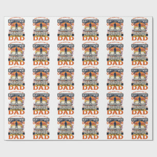 Schwerer Gerätebediener-Vater Vintage-Shirt-Design Geschenkpapier