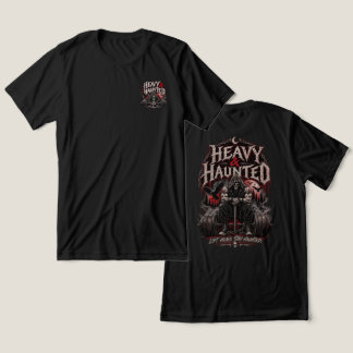 Schwerer & Heimgesuchter Gothic-Totenkopf-Barbell- Tri-Blend Shirt