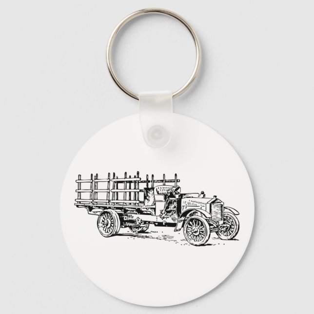 Schwerer LKW Schlüsselanhänger (Vorderseite)