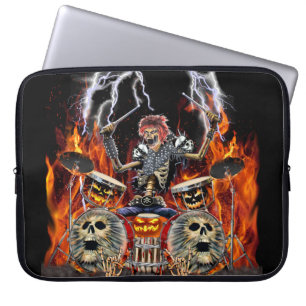 SCHWERER METAL-ZOMBIE-DRUMMER LAPTOPSCHUTZHÜLLE