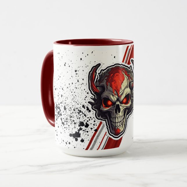 Schwerer Metallbecher Tasse (Vorderseite Links)