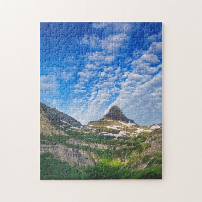 Schwerer Runner und Reitberg am Morgen Puzzle (Vertikal)